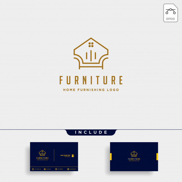 家具沙發(fā)家居logo標志矢量圖素材 品牌形象的點睛之筆